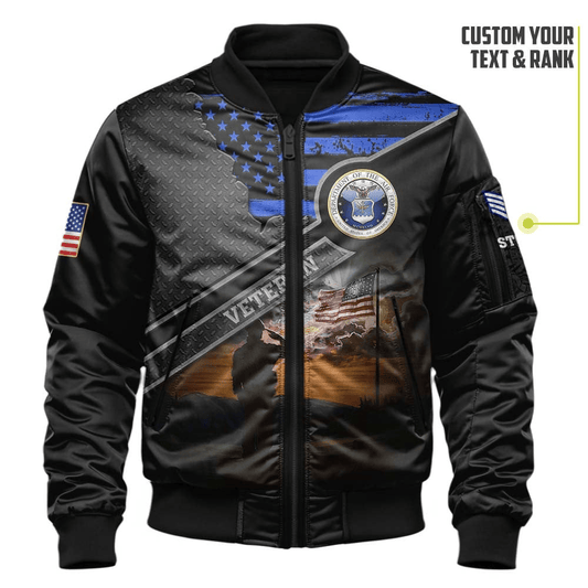 US Air Force (USAF) Customized Veteran U.S. Air Force Bomber Jacket #00CB135