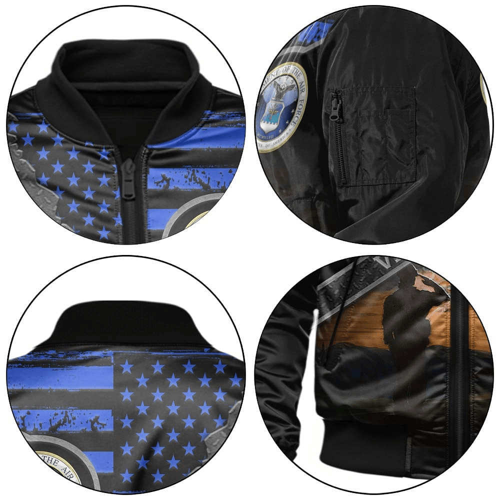 US Air Force (USAF) Customized Veteran U.S. Air Force Bomber Jacket #00CB135