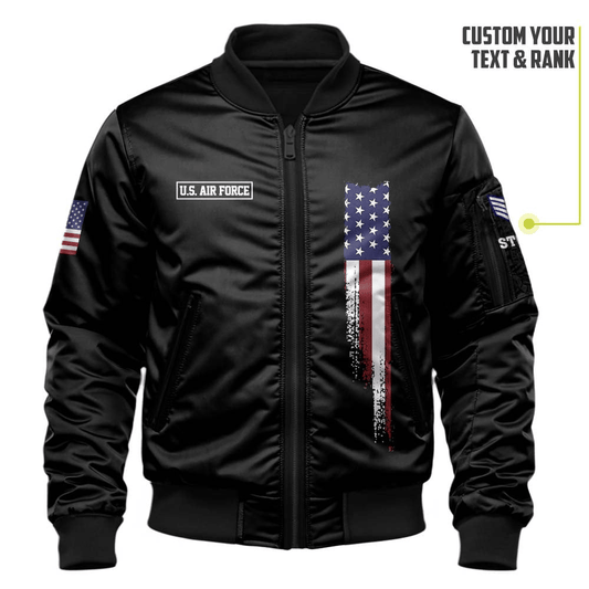 US Air Force (USAF) Customized U.S.Air Force Eagle Claws Bomber Jacket #00CB146