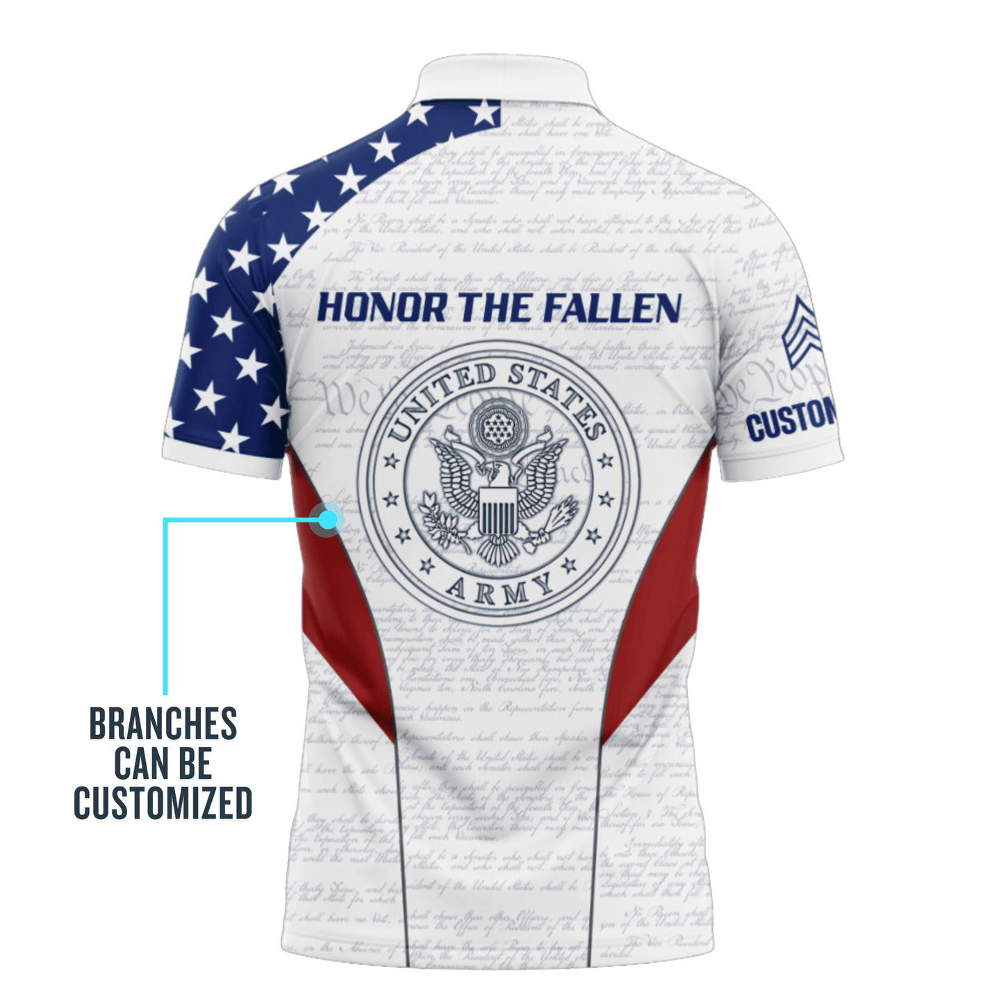 US Veteran Customized U.S Veteran Honor The Fallen Polo Shirt #000B152