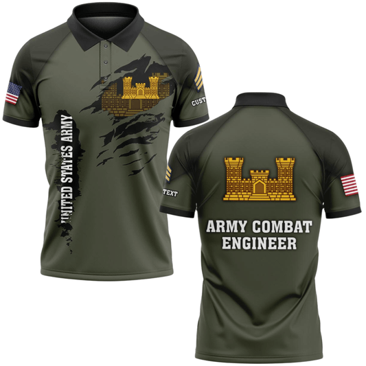 US Army Branches Customized Polo Shirt #000B156