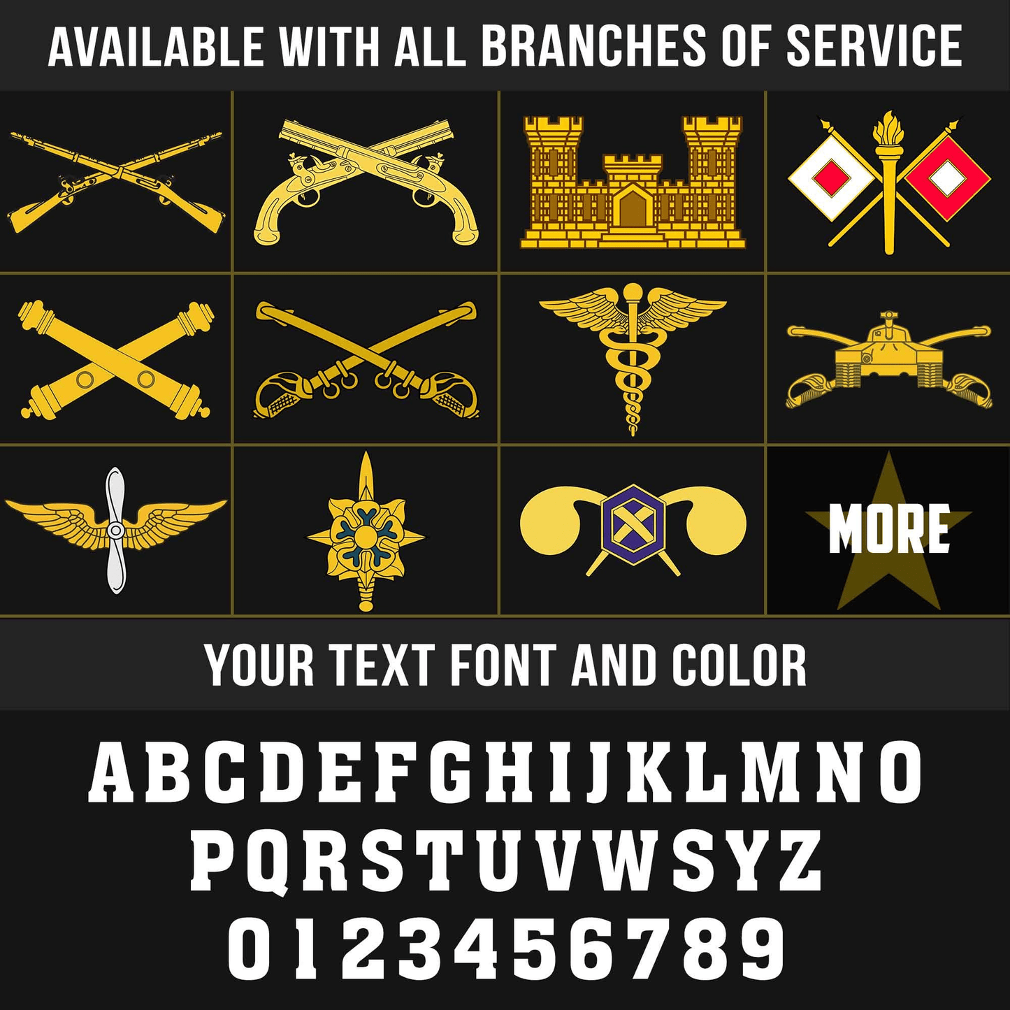 US Army Branches Customized Polo Shirt #000B156