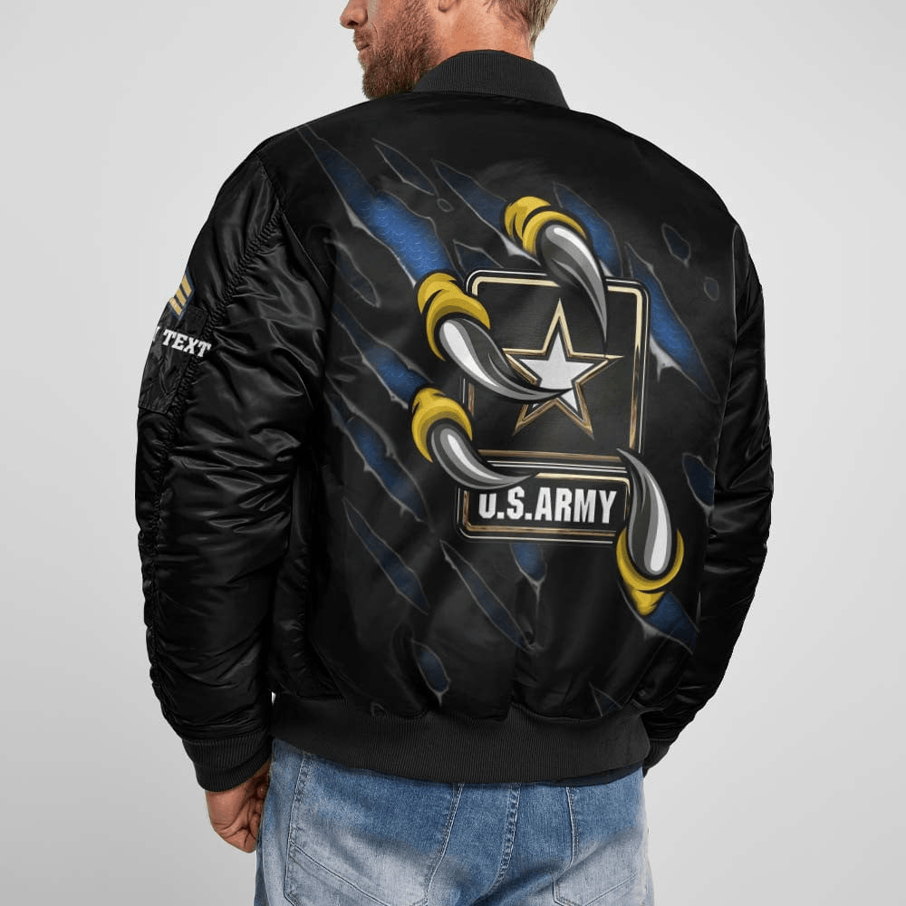 US Army Customized U.S.Army Eagle Claws Bomber Jacket #00CB144