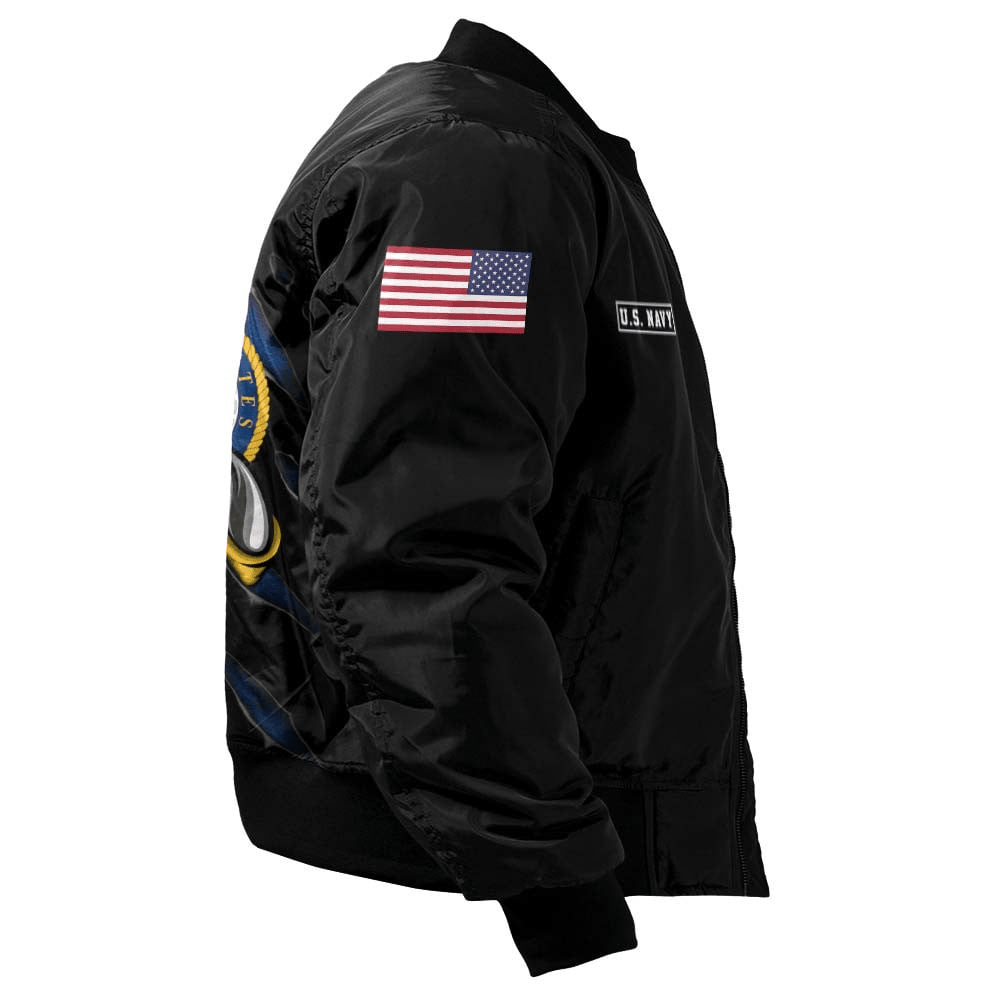 US Navy Customized U.S.Navy Eagle Claws Bomber Jacket #00CB145