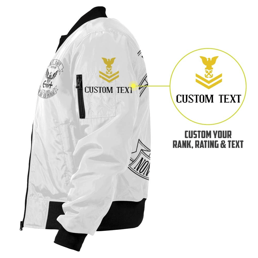 US Navy Personalized The 250th Navy Birthday Bomber Jacket #00CB149