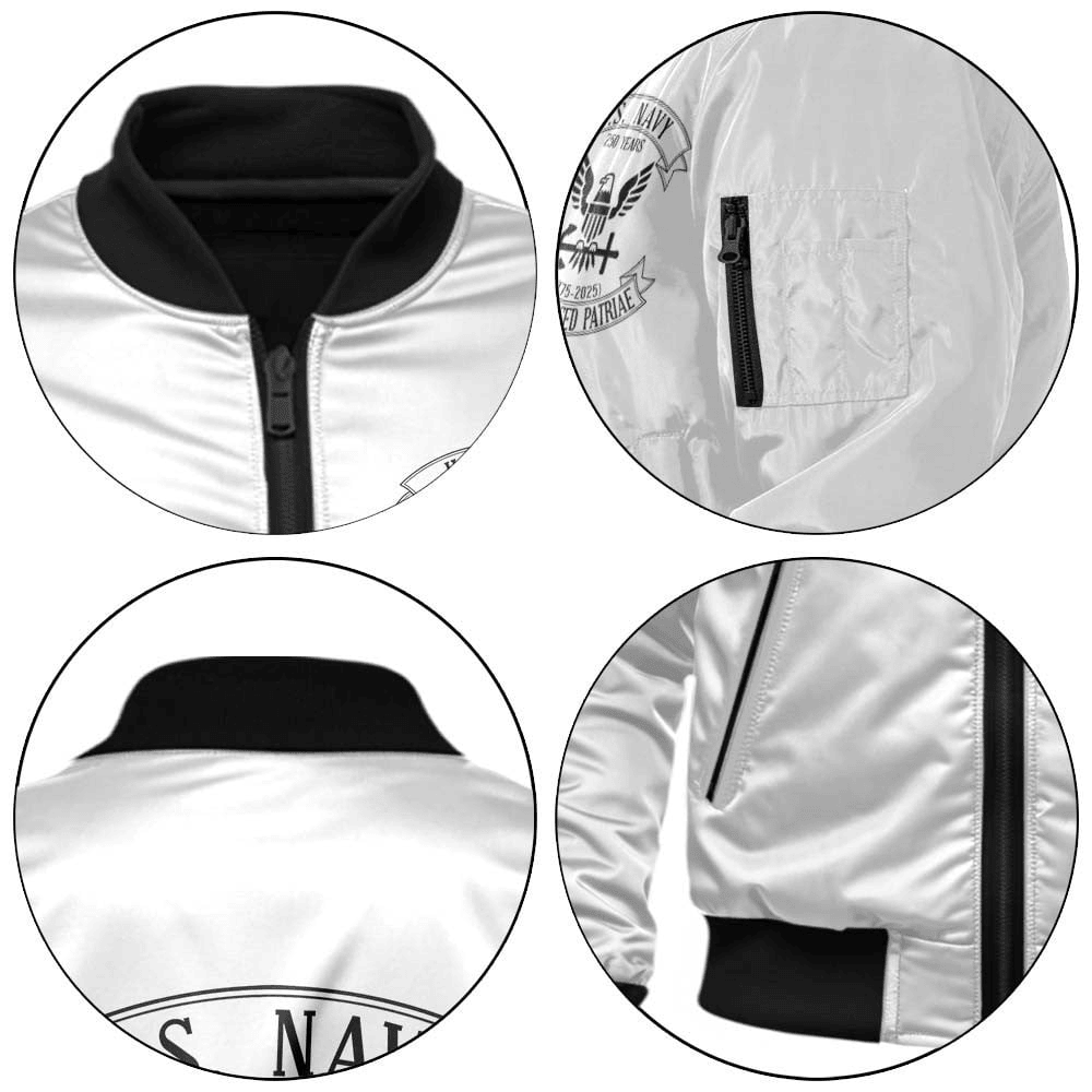 US Navy Personalized The 250th Navy Birthday Bomber Jacket #00CB149