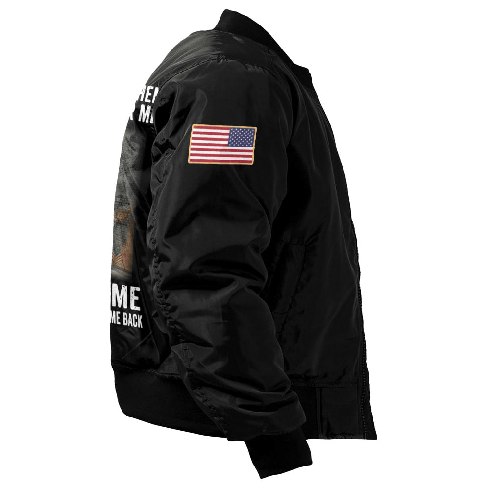 US Veteran Customized Bomber Jacket x "Memorial Day Is For Them Veteran's Day Is For Me, Don't Thank Me Thank My Brothers Who Never Came Back" #00CB152