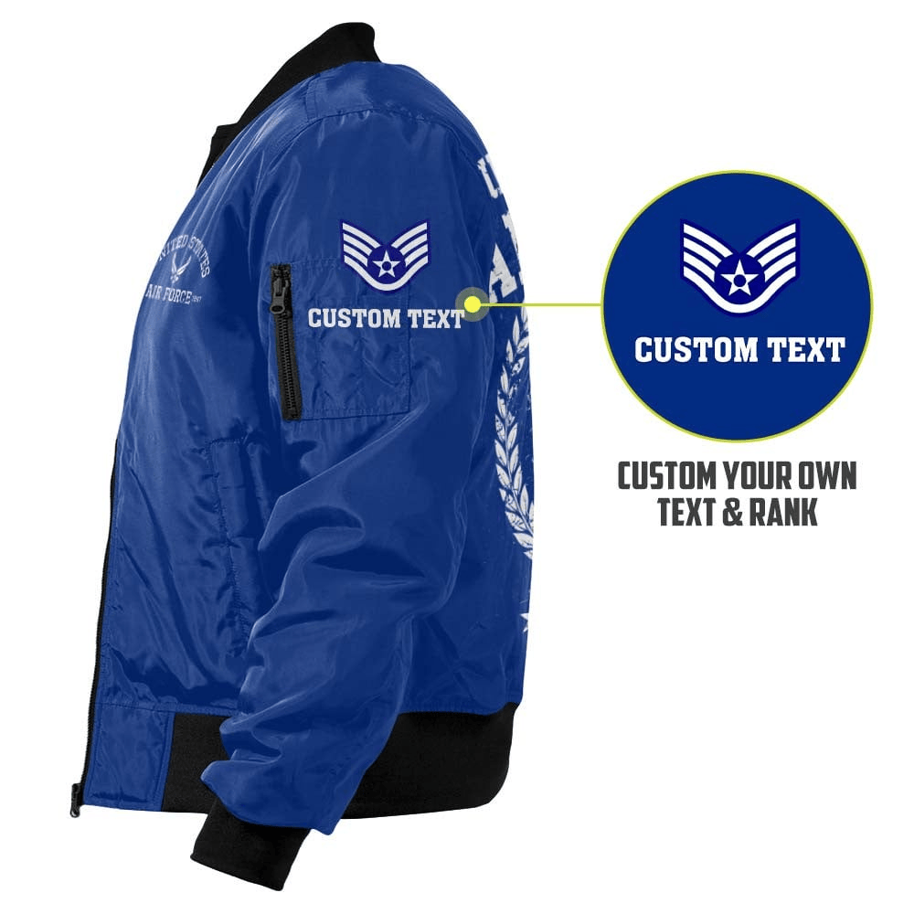 US Air Force (USAF) Customized U.S. Air Force Career Bomber Jacket #00CB153