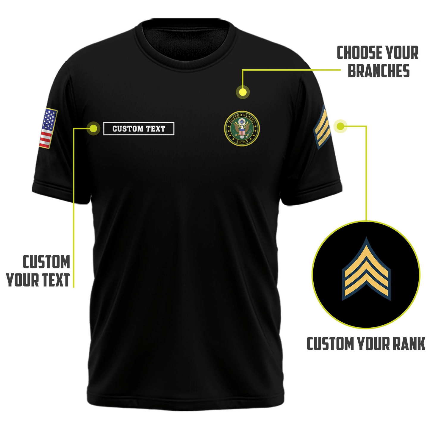 US Army Customized U.S. Army Legacy T-Shirt #00AB119