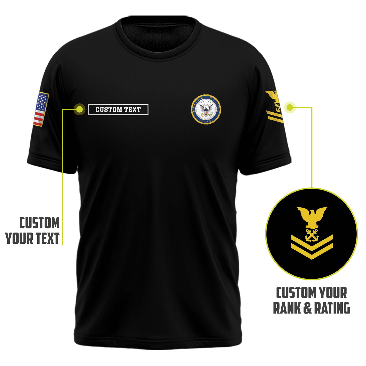 US Navy Customized U.S. Navy Legacy T-Shirt #00AB120