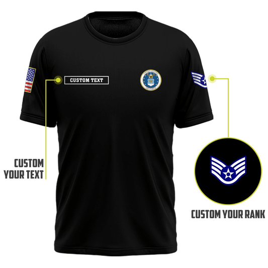 US Air Force (USAF) Customized U.S. Air Force Legacy T-Shirt #00AB121