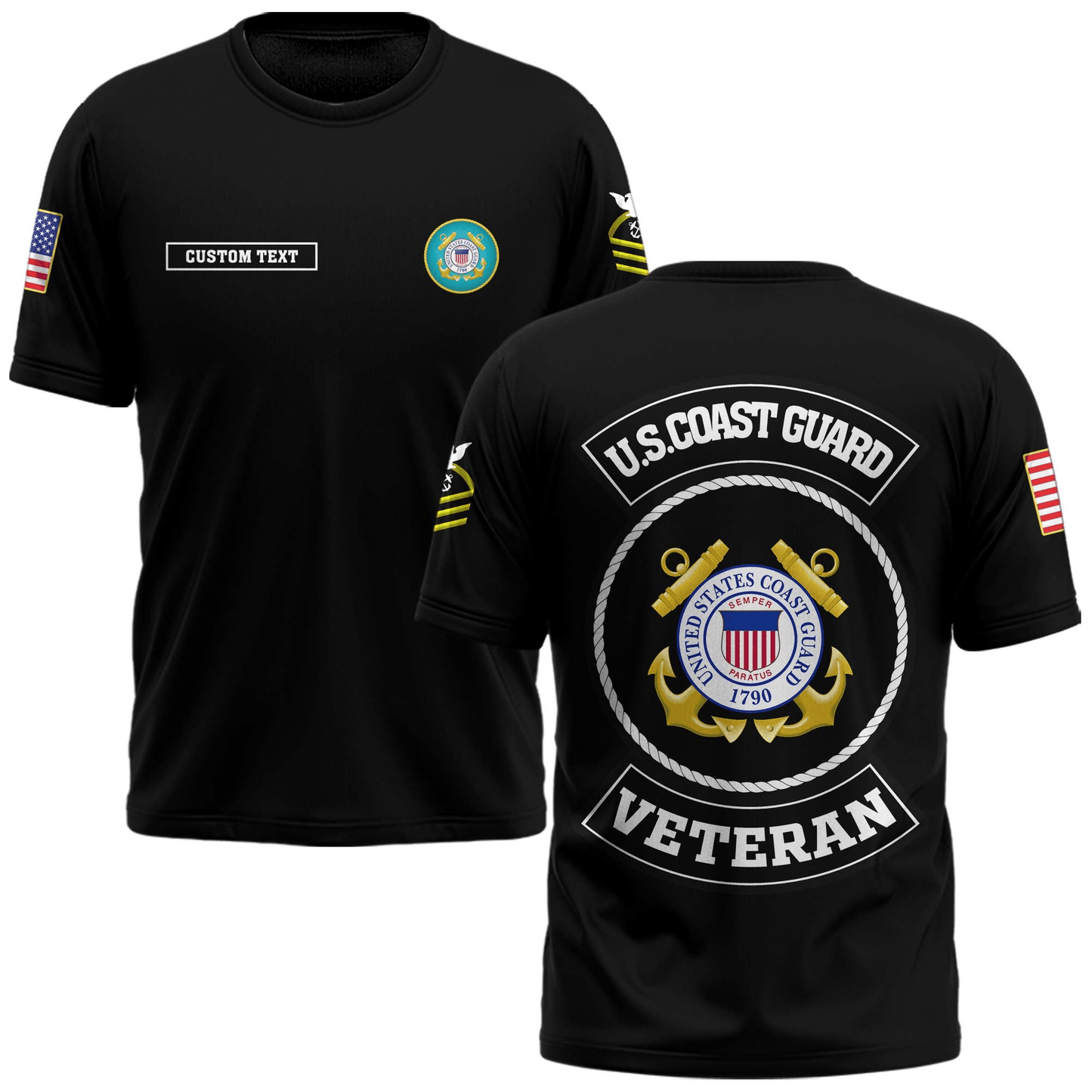 US Coast Guard (USCG) Customized U.S. Coast Guard Legacy T-Shirt #00AB122