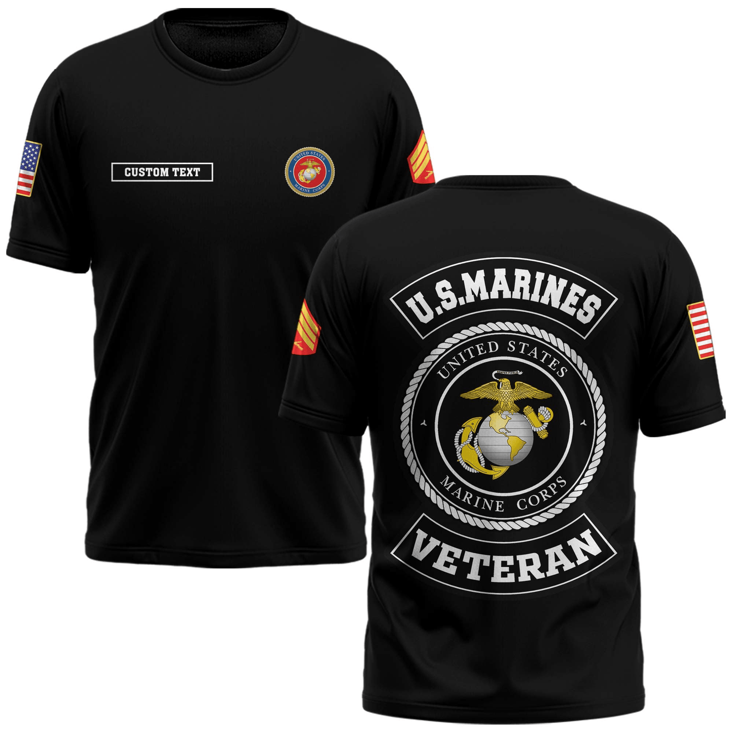 US Marine Corps (USMC) Customized U.S. Marines Legacy T-Shirt #00AB123