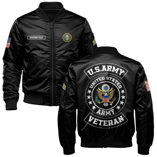 US Veteran Customized US Veteran Legacy Bomber Jacket #00CB154