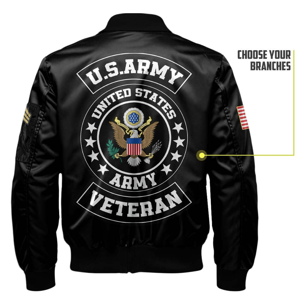 US Veteran Customized US Veteran Legacy Bomber Jacket #00CB154
