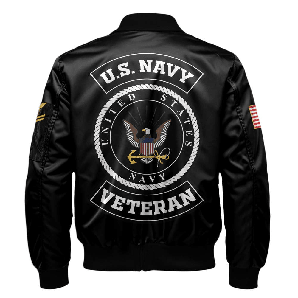 US Navy Customized U.S. Navy Legacy Bomber Jacket #00CB156