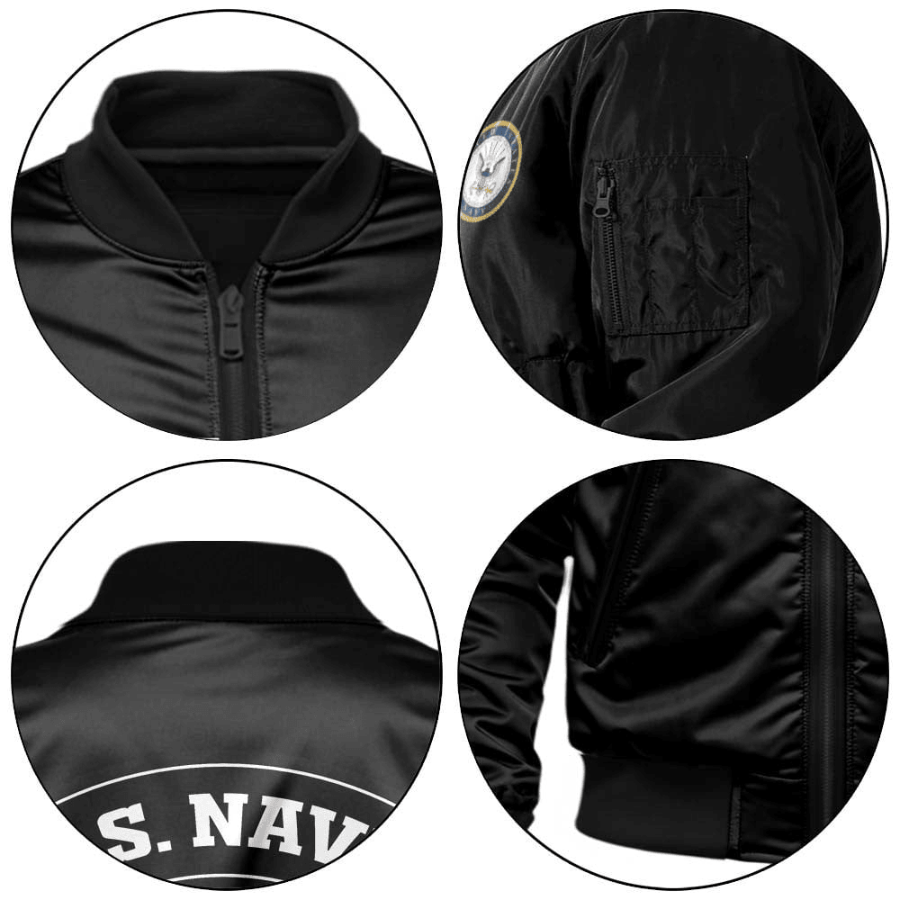 US Navy Customized U.S. Navy Legacy Bomber Jacket #00CB156