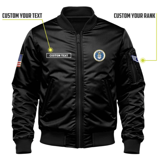 US Air Force (USAF) Customized U.S. Air Force Legacy Bomber Jacket #00CB157