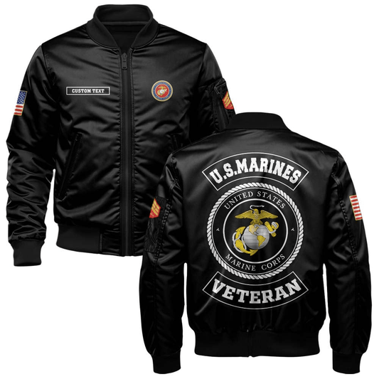 US Marine Corps (USMC) Customized U.S. Marines Legacy Bomber Jacket #00CB158